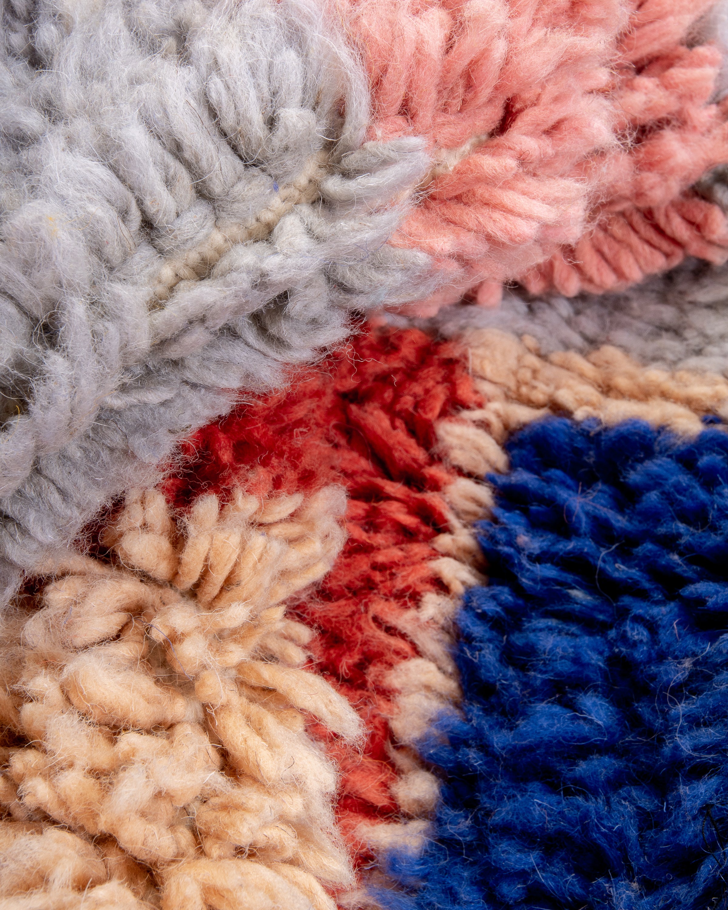 Modern designer handcrafted Berber rug from morocco Beniourain with beautiful colors and patterns
